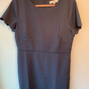 Loft Scalloped Wrap Dress